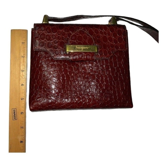 Salvatore Ferragamo "Vara" MINI Flap Crossbody Shoulder Bag - Picture 6 of 16